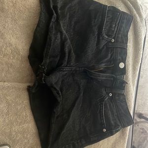 Old navy black jean shorts girls 12